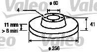Valeo 186591 - Тормозной диск autosila-amz.com