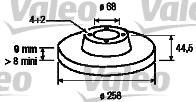 Valeo 186564 - Тормозной диск autosila-amz.com