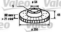 Valeo 186509 - Тормозной диск autosila-amz.com