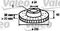 Valeo 186652 - Тормозной диск autosila-amz.com