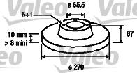 Valeo 186190 - Тормозной диск autosila-amz.com