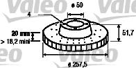 Valeo 186149 - Тормозной диск autosila-amz.com