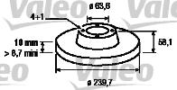 Valeo 186158 - Тормозной диск autosila-amz.com