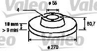 Valeo 186853 - Тормозной диск autosila-amz.com