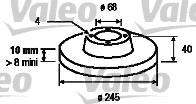Valeo 186292 - Тормозной диск autosila-amz.com