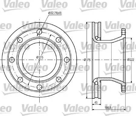 Valeo 187092 - Тормозной диск autosila-amz.com