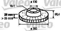 Valeo 187141 - Тормозной диск autosila-amz.com