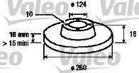 Valeo 187152 - Тормозной диск autosila-amz.com