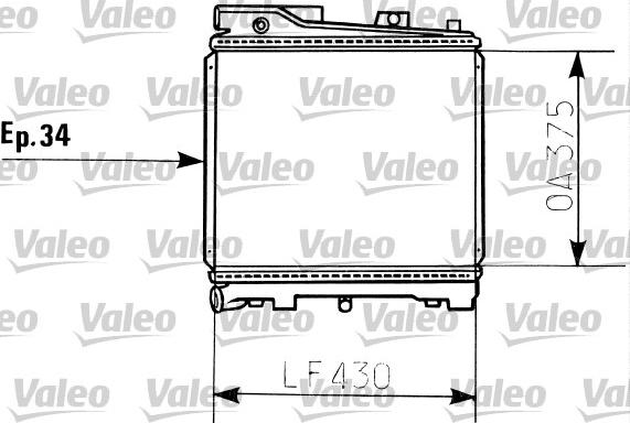 Valeo 819396 - Радиатор, охлаждение двигателя autosila-amz.com