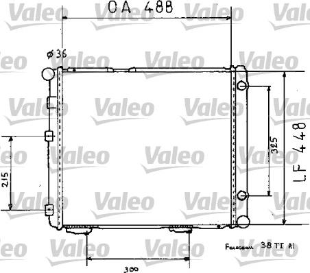Valeo 819383 - Радиатор, охлаждение двигателя autosila-amz.com