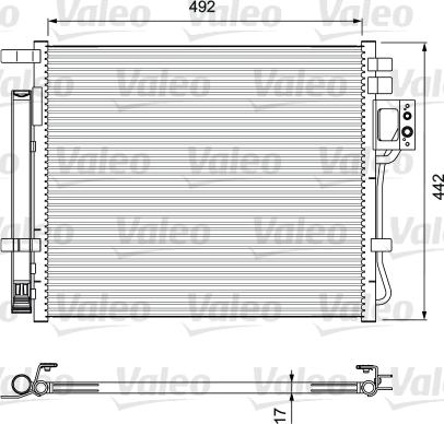 Valeo 814404 - Конденсатор кондиционера autosila-amz.com