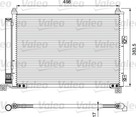 Valeo 814403 - Конденсатор кондиционера autosila-amz.com