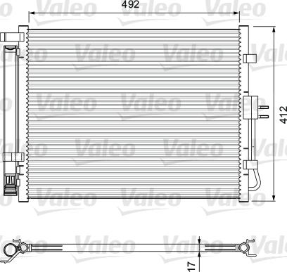 Valeo 814402 - Конденсатор кондиционера autosila-amz.com