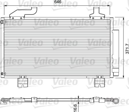 Valeo 814417 - Конденсатор кондиционера autosila-amz.com