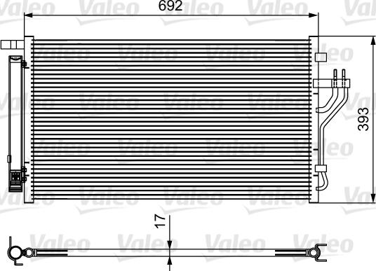 Valeo 814485 - Конденсатор кондиционера autosila-amz.com