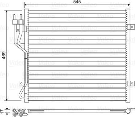 Valeo 814439 - Конденсатор кондиционера autosila-amz.com