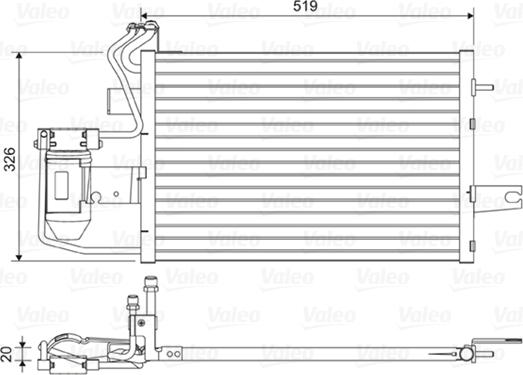 Valeo 814430 - Конденсатор кондиционера autosila-amz.com