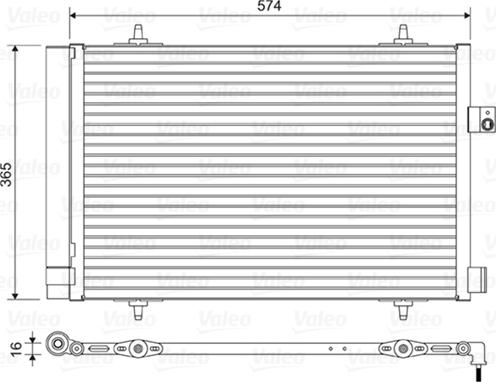 Valeo 814420 - Конденсатор кондиционера autosila-amz.com