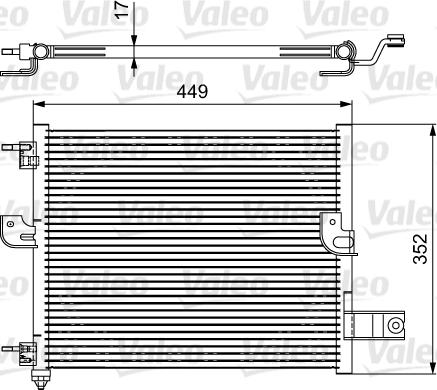 Valeo 814422 - Конденсатор кондиционера autosila-amz.com