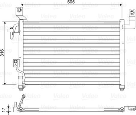 Valeo 814427 - Конденсатор кондиционера autosila-amz.com