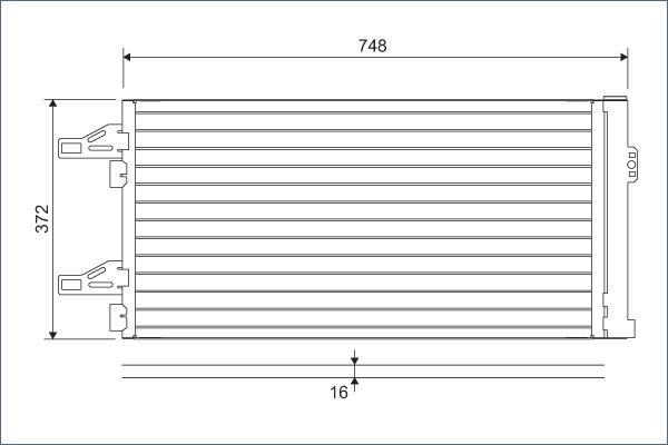 Valeo 814085 - Конденсатор кондиционера autosila-amz.com