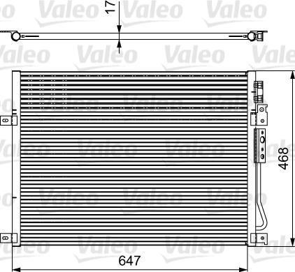 Valeo 814086 - Конденсатор кондиционера autosila-amz.com