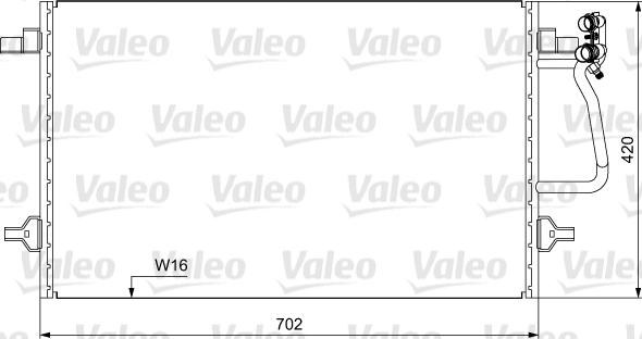 Valeo 814030 - Конденсатор кондиционера autosila-amz.com