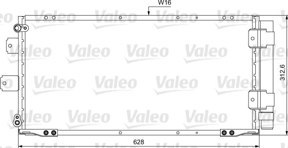 Valeo 814037 - Конденсатор кондиционера autosila-amz.com