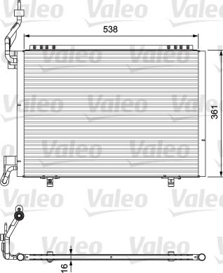 Valeo 814074 - Конденсатор кондиционера autosila-amz.com