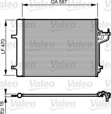 Valeo 814197 - Конденсатор кондиционера autosila-amz.com