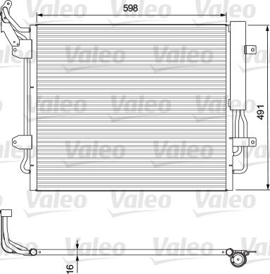 Valeo 814157 - Конденсатор кондиционера autosila-amz.com