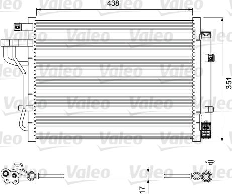 Valeo 814399 - Конденсатор кондиционера autosila-amz.com