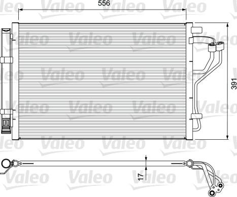 Valeo 814394 - Конденсатор кондиционера autosila-amz.com