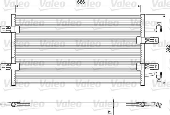 Valeo 814398 - Конденсатор кондиционера autosila-amz.com