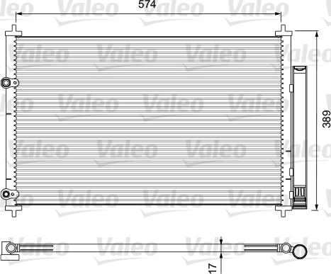 Valeo 814392 - Конденсатор кондиционера autosila-amz.com
