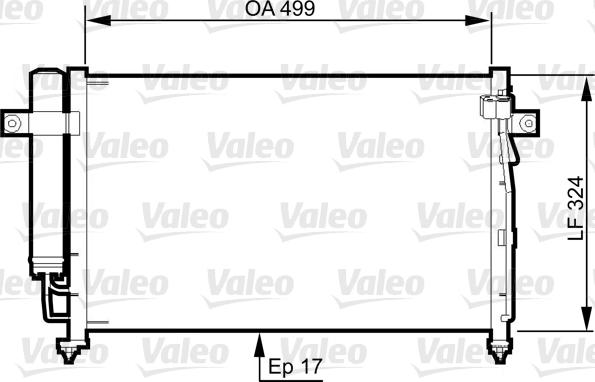 Valeo 814341 - Конденсатор кондиционера autosila-amz.com