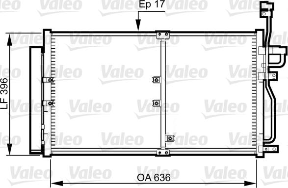 Valeo 814359 - Конденсатор кондиционера autosila-amz.com