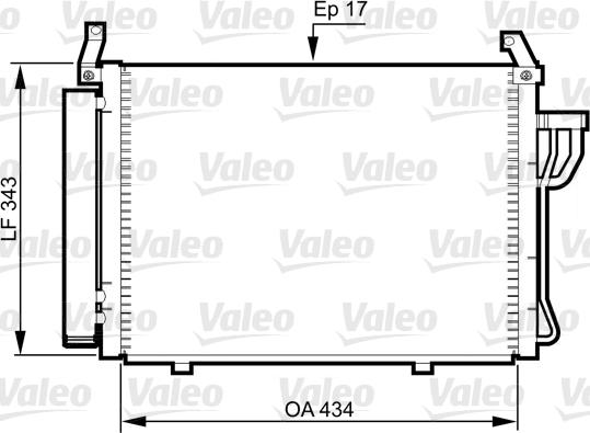 Valeo 814354 - Конденсатор кондиционера autosila-amz.com