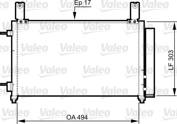 Valeo 814358 - Конденсатор кондиционера autosila-amz.com