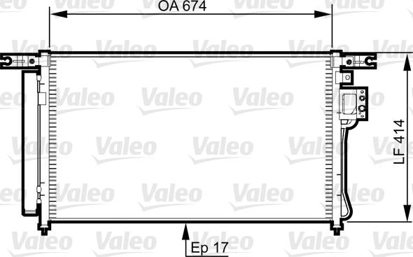 Valeo 814353 - Конденсатор кондиционера autosila-amz.com