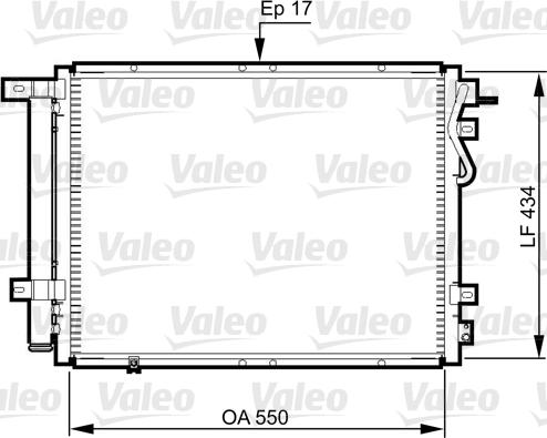 Valeo 814352 - Конденсатор кондиционера autosila-amz.com