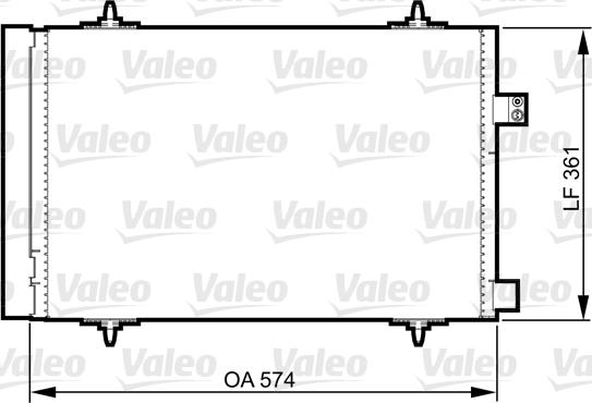 Valeo 814363 - Конденсатор кондиционера autosila-amz.com