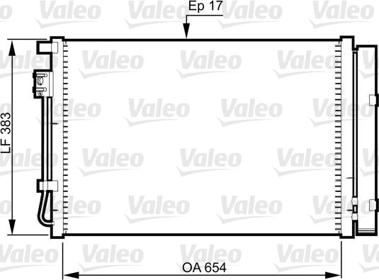 Valeo 814362 - Конденсатор кондиционера autosila-amz.com