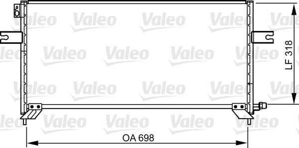 Valeo 814304 - Конденсатор кондиционера autosila-amz.com