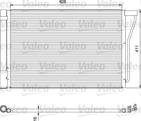 Valeo 814388 - Конденсатор кондиционера autosila-amz.com