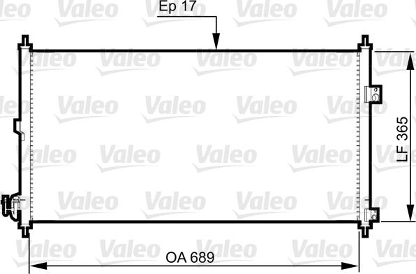 Valeo 814331 - Конденсатор кондиционера autosila-amz.com