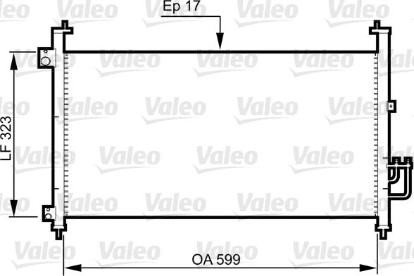 Valeo 814333 - Конденсатор кондиционера autosila-amz.com