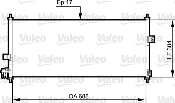 Valeo 814328 - Конденсатор кондиционера autosila-amz.com