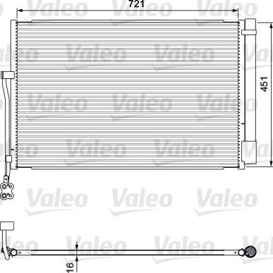 Valeo 814379 - Конденсатор кондиционера autosila-amz.com