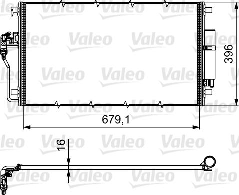 Valeo 814374 - Конденсатор кондиционера autosila-amz.com